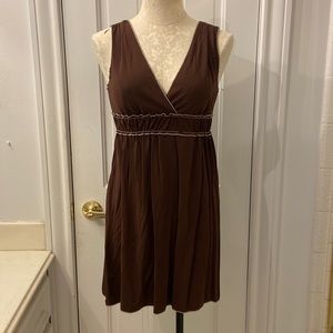 BROWN DRESS
